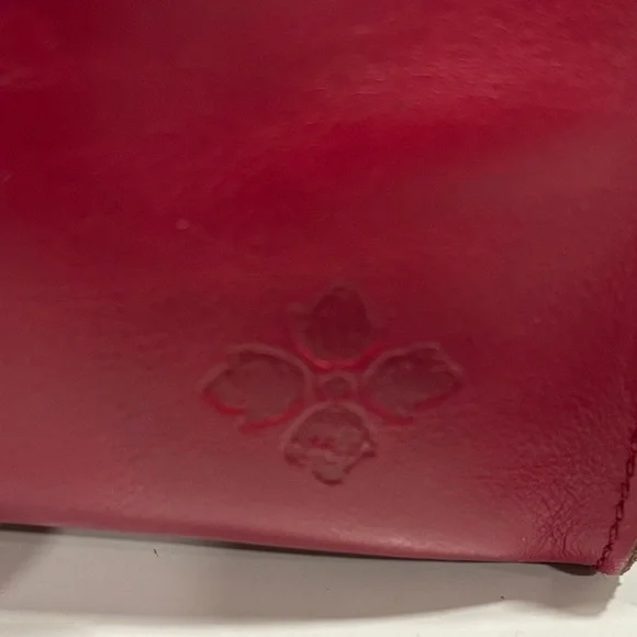 Patricia Nash Leather Calvi Handbag Crossbody in Red - Picture 3 of 15